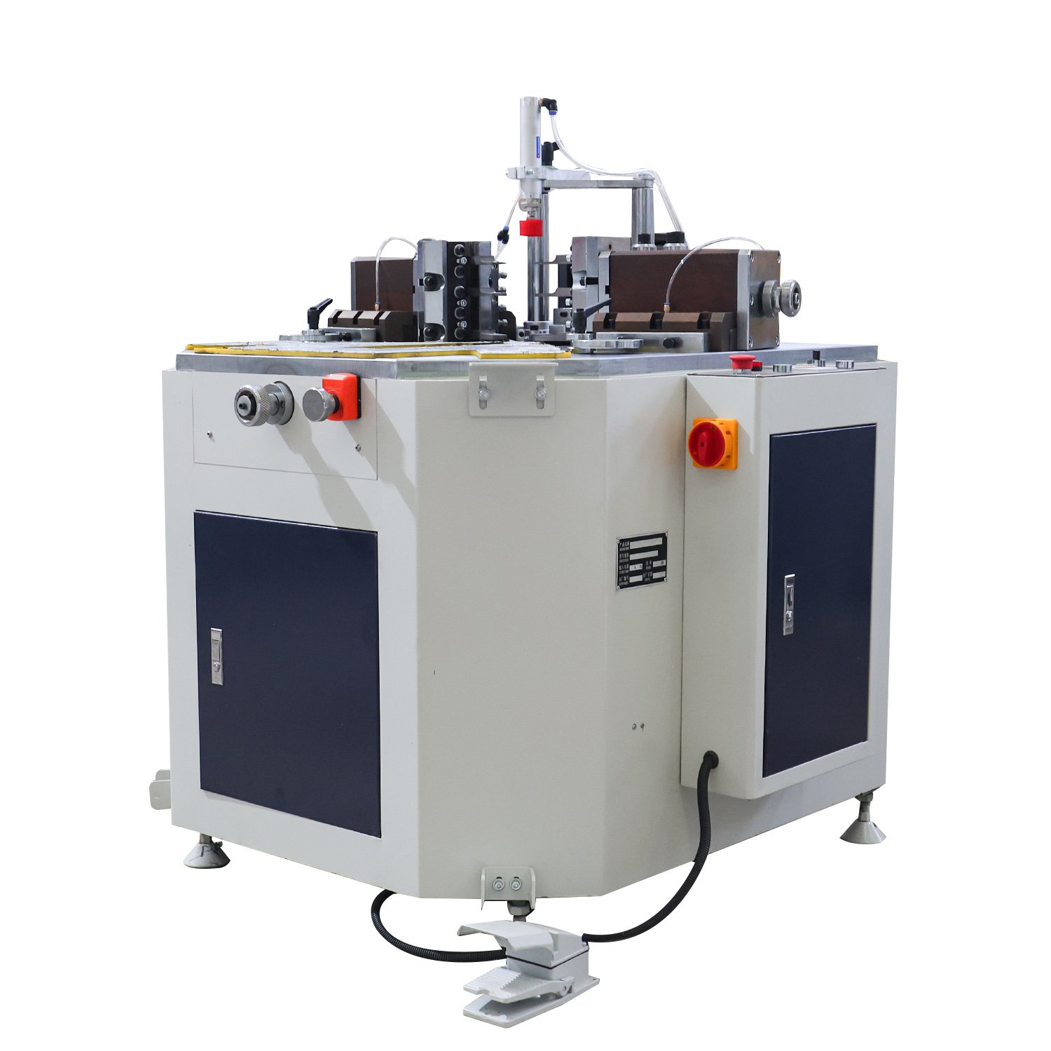 Aluminium window corner crimping machine