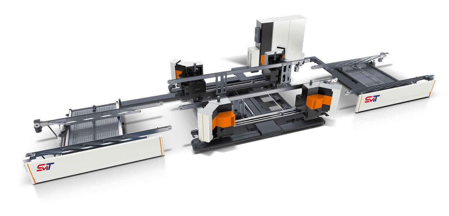 LM4XSA-140*2200*3000 CNC Four-head Corner Crimping Production Line