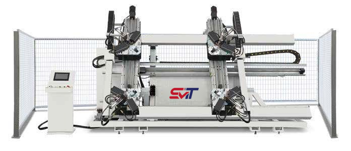 LM4S-100*1800*3000 CNC Four-head Corner Crimping Machine